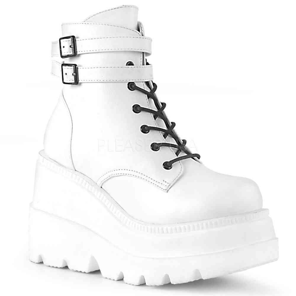 DemoniaCult - SHAKER52 Platform Boots - White Product image